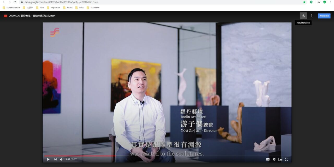YU TZU-CHUN, DIRECTOR RODIN ART SPACE GALLERY explaining his love for art